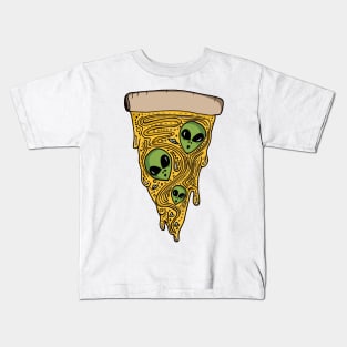 The Alien Pizza Kids T-Shirt